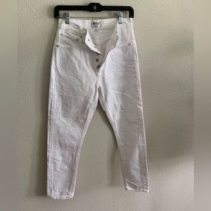 A golden white denim jeans size 25